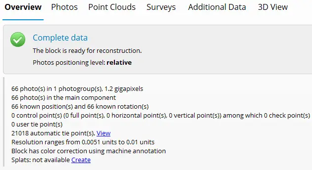 aerotriangulation-result-relative