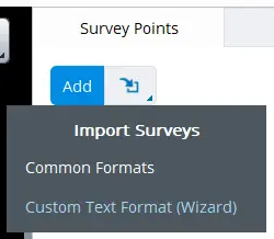 import-surveys-menu