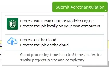 submit-aerotriangulation-menu
